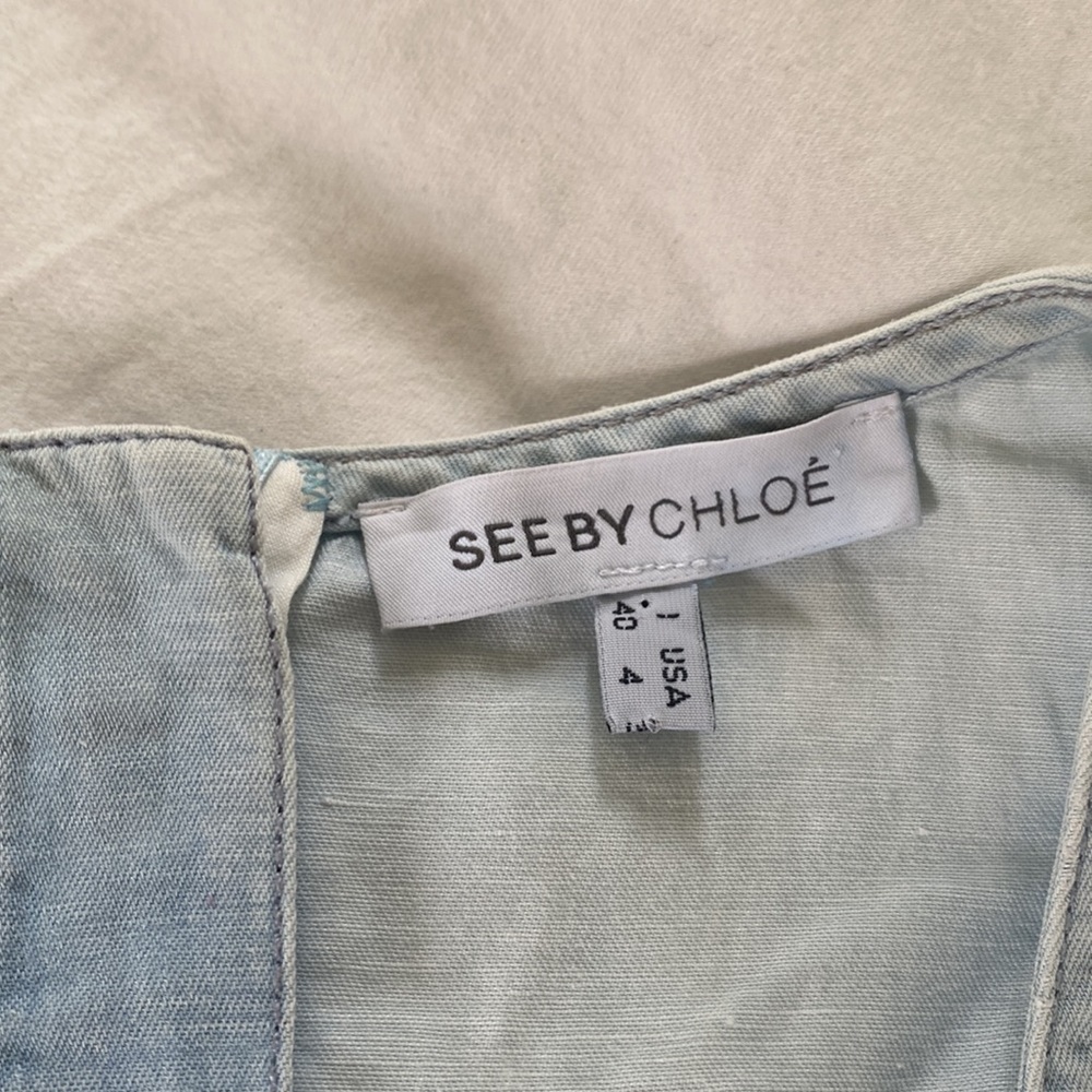 Vintage see by Chloe chambray corset romper 4 - Picture 5 of 17